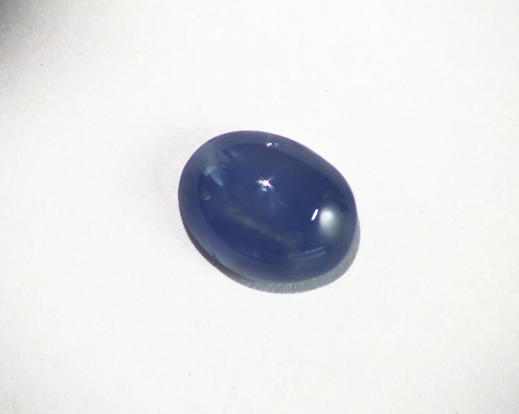 Blue Sapphire Natural Genuine Unheated Oval Shape Cabochon Gemstone GRG,157 - Image 7