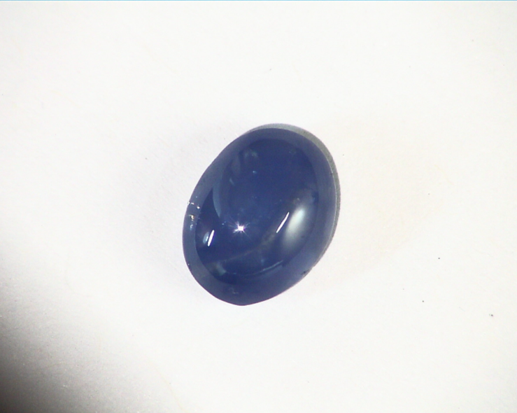 Blue Sapphire Natural Genuine Unheated Oval Shape Cabochon Gemstone GRG,157 - Image 5