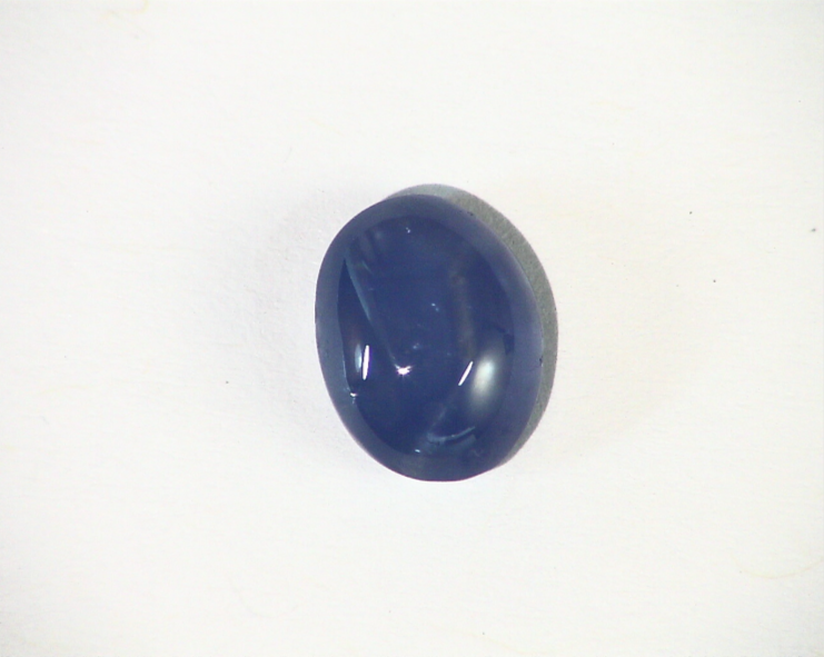 Blue Sapphire Natural Genuine Unheated Oval Shape Cabochon Gemstone GRG,157 - Image 4