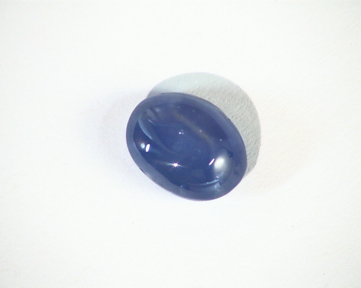 Blue Sapphire Natural Genuine Unheated Oval Shape Cabochon Gemstone GRG,157 - Image 3