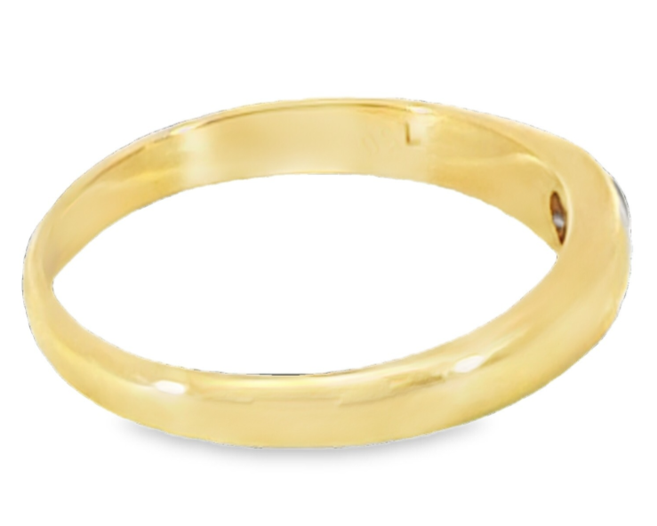 Blue Sapphire Sri Lanka Genuine 18 KT, Yellow Gold Diamond Engagement Ring,H42 - Image 5