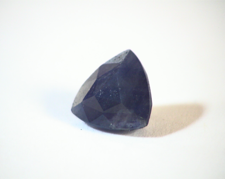 Blue Sapphire Trilliant Cut Unheated Natural Genuine Gemstone GSG,438 - Image 4