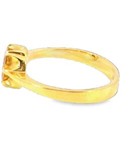 Alternative view of Yellow Sapphire Natural Genuine Gemstone 18KT Yellow Gold H3