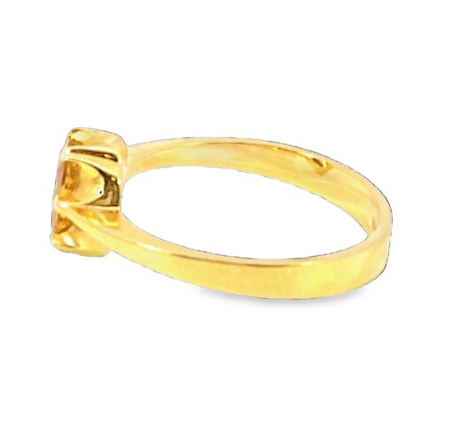 Yellow Sapphire Natural Genuine Gemstone 18KT Yellow Gold H3 - Image 2