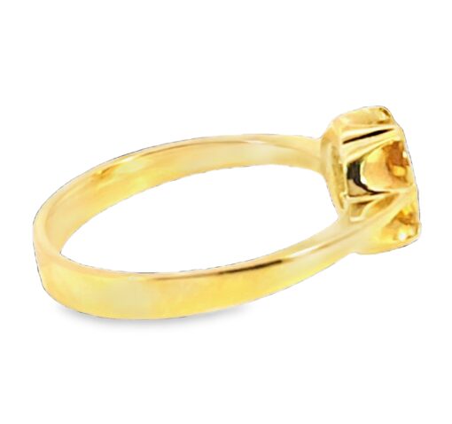 Yellow Sapphire Natural Genuine Gemstone 18KT Yellow Gold H3 - Image 4
