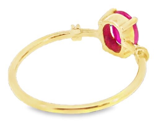 Ruby 18 KT Yellow Gold Lady's Ring, H4 - Image 7