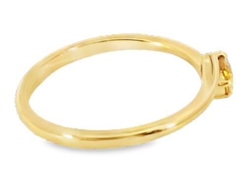 Yellow Sapphire Natural Genuine Gemstone 18KT Yellow Gold H50 - Image 4