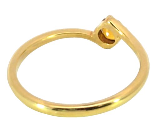 Yellow Sapphire Natural Genuine Gemstone 18KT Yellow Gold H50 - Image 6
