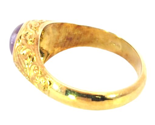 Star Ruby Genuine Gemstone Vintage Design Lady's Ring H61 - Image 2