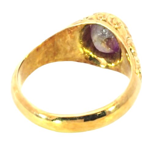 Star Ruby Genuine Gemstone Vintage Design Lady's Ring H61 - Image 3