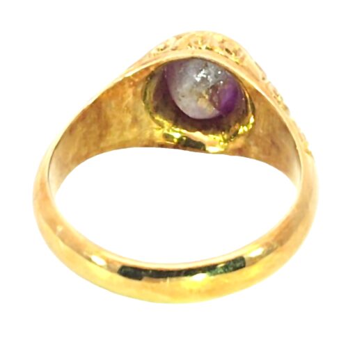 Star Ruby Genuine Gemstone Vintage Design Lady's Ring H61 - Image 7