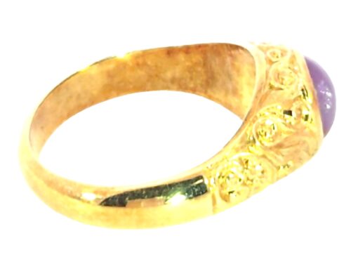 Star Ruby Genuine Gemstone Vintage Design Lady's Ring H61 - Image 8