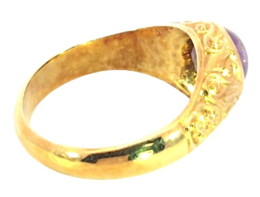 Star Ruby Genuine Gemstone Vintage Design Lady's Ring H61 - Image 12