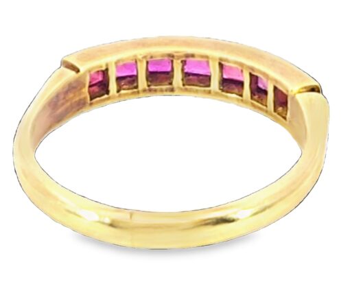 Natural Genuine Ruby Gemstone 14 KT Gold Ring H62 - Image 4