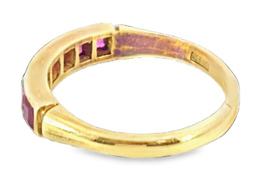 Natural Genuine Ruby Gemstone 14 KT Gold Ring H62 - Image 6