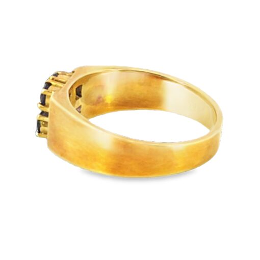 Blue Sapphire Sri Lanka Genuine 14 KT, Yellow Gold Engagement Ring H68 - Image 10