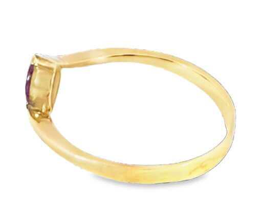 Ruby Natural Genuine 14 KT, Yellow Gold Lady's Ring, H83 - Image 2
