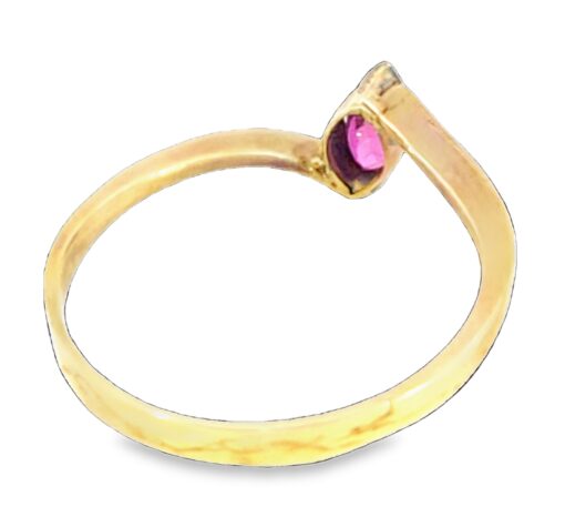 Ruby Natural Genuine 14 KT, Yellow Gold Lady's Ring, H83 - Image 3