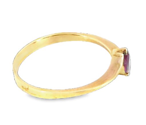 Ruby Natural Genuine 14 KT, Yellow Gold Lady's Ring, H83 - Image 4
