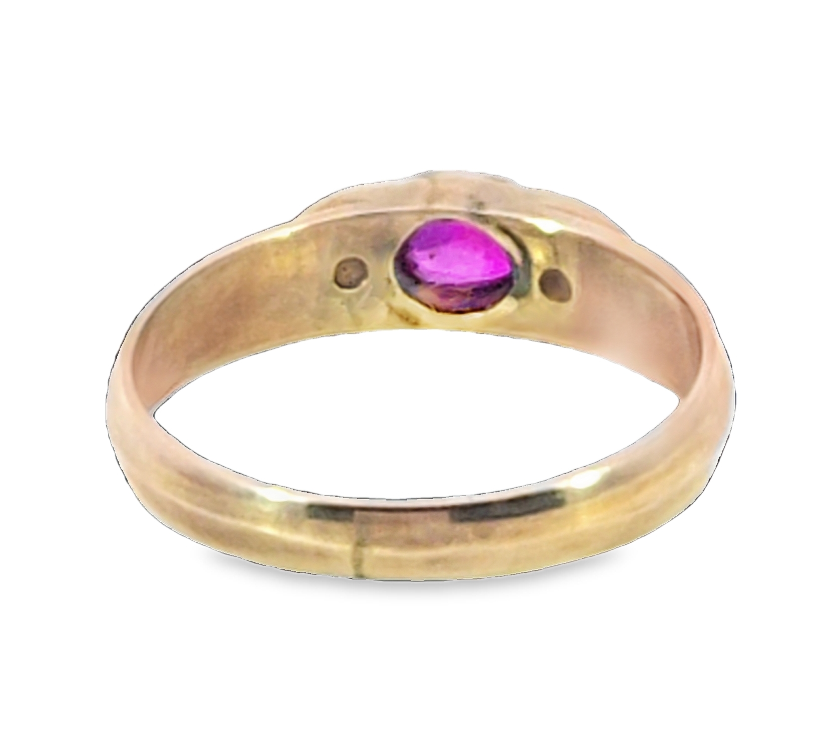 Pink Sapphire 9 kt Yellow Gold Engagement Ring in a unique Design H89 - Image 6