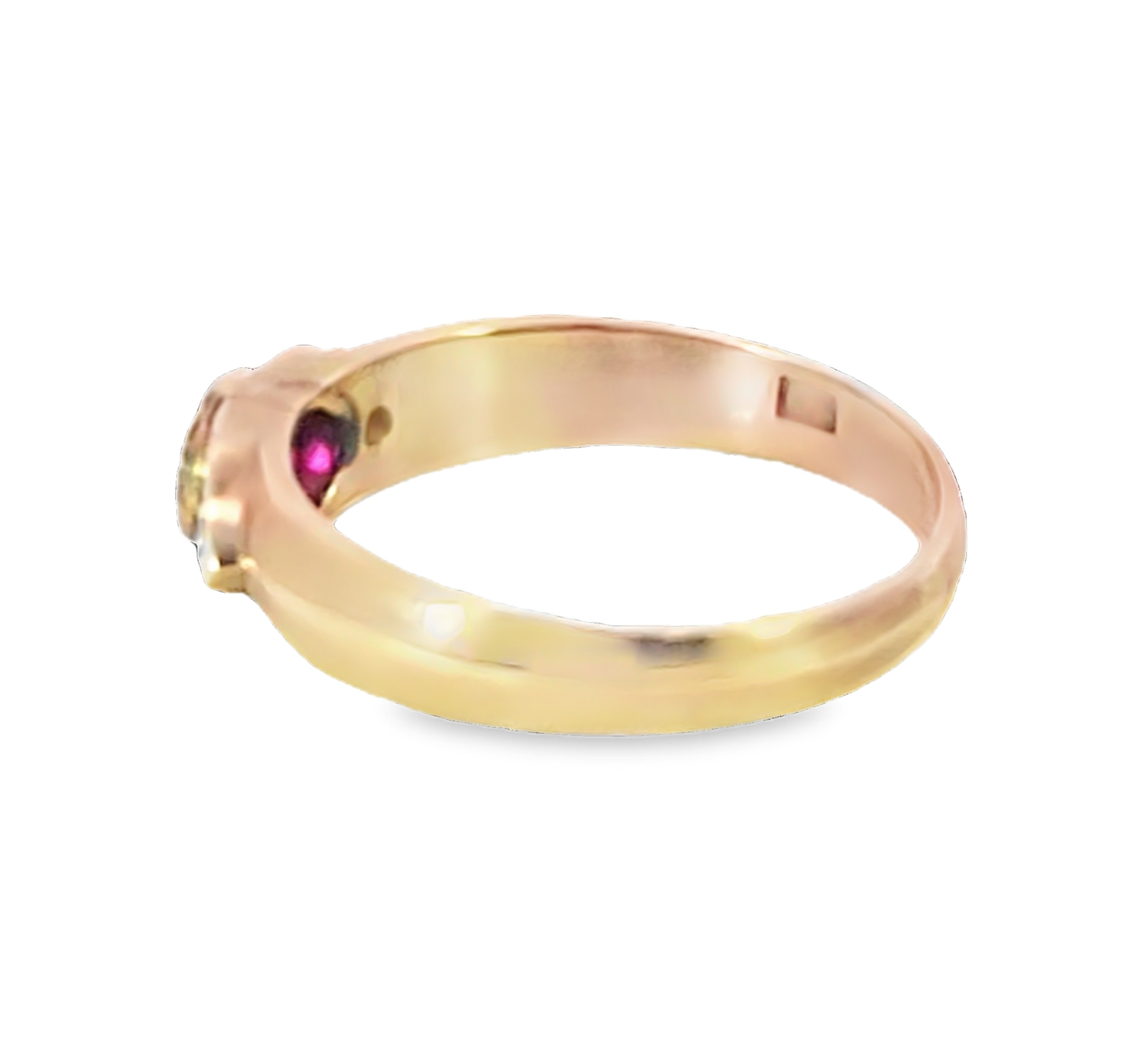 Pink Sapphire 9 kt Yellow Gold Engagement Ring in a unique Design H89 - Image 11