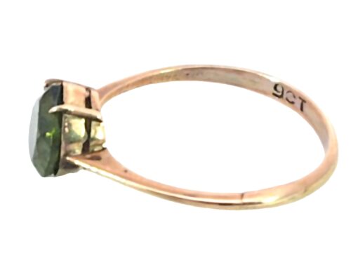 Zircon Natural Genuine Gemstone set in 9 kt Gold Lady's Ring H91 - Image 10
