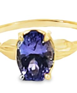Alternative view of Tanzanite 14 KT Natural Genuine Gemstone Lady's Ring RFK,576