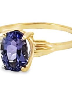 Tanzanite 14 KT Natural Genuine Gemstone Lady's Ring RFK,576