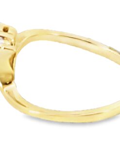 Alternative view of Tsavorite Garnet and Diamond 14 Kt Yellow Gold Lady's Ring RFK662