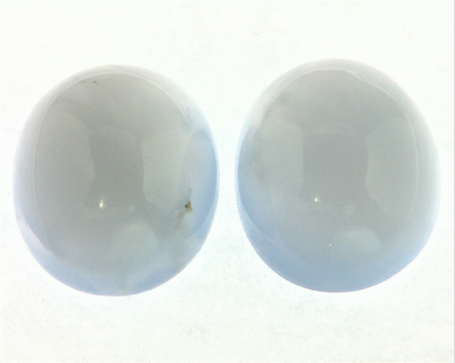 Chalcedony Cabochon Pair Natural Genuine Gemstones GSG 762 - Image 5