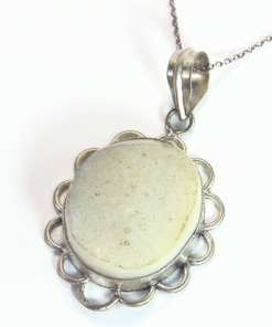 Alternative view of Druzy Genuine Gemstone Silver Pendent PSS,897