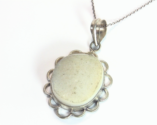 Druzy Genuine Gemstone Silver Pendent PSS,897 - Image 2