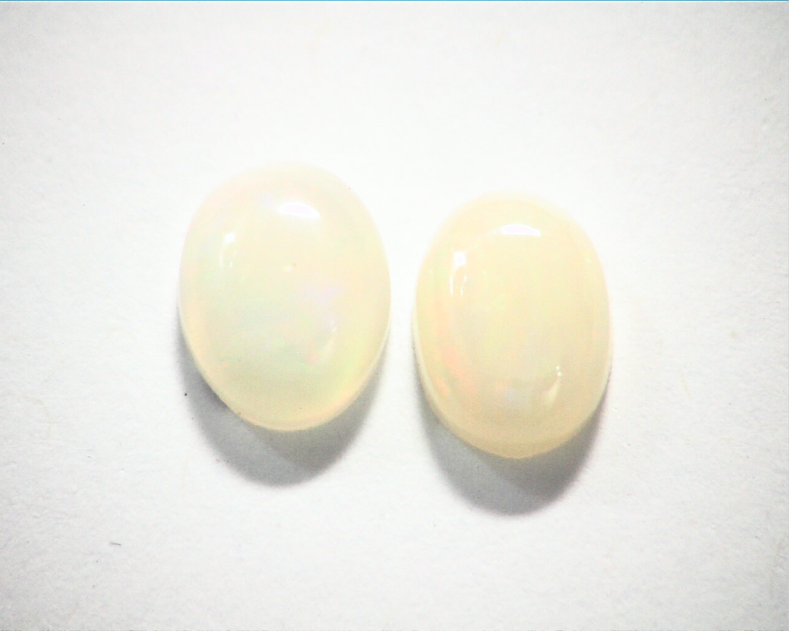 Ethiopian Opal Natural Genuine Gemstone Matched Pair GSG 313