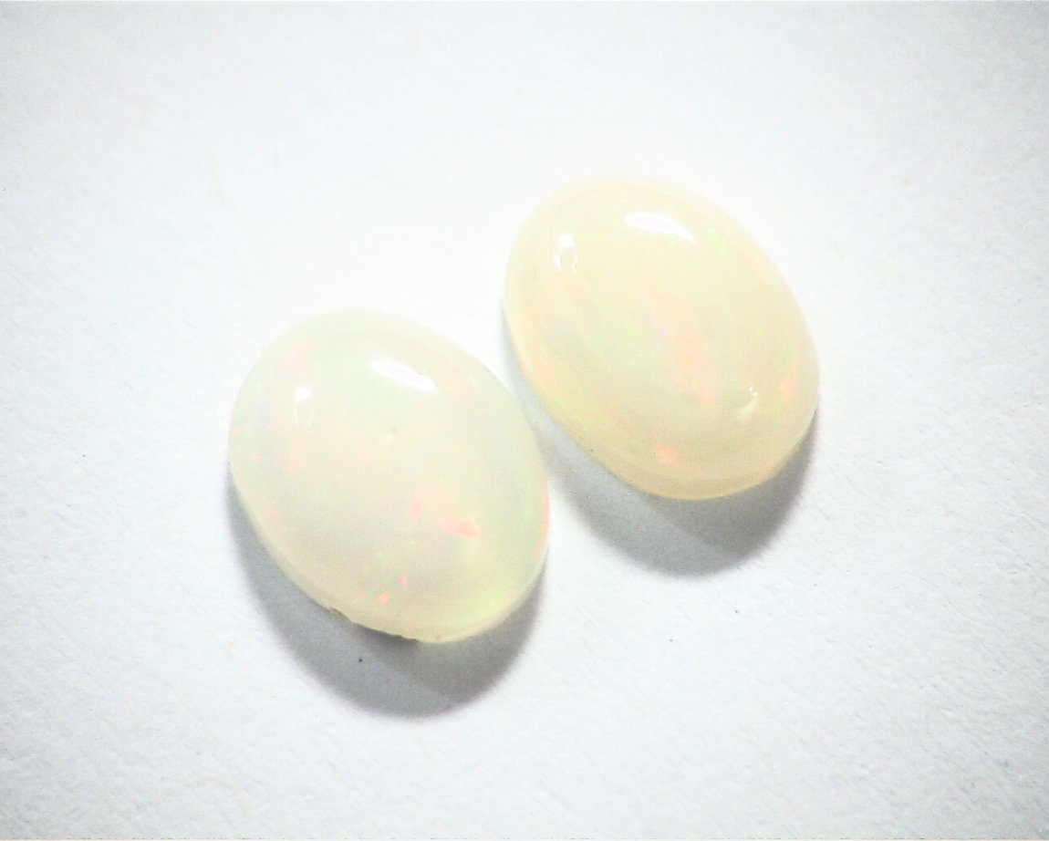 Ethiopian Opal Natural Genuine Gemstone Matched Pair GSG 313 - Image 2