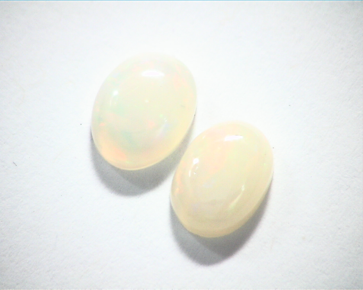 Ethiopian Opal Natural Genuine Gemstone Matched Pair GSG 313 - Image 6