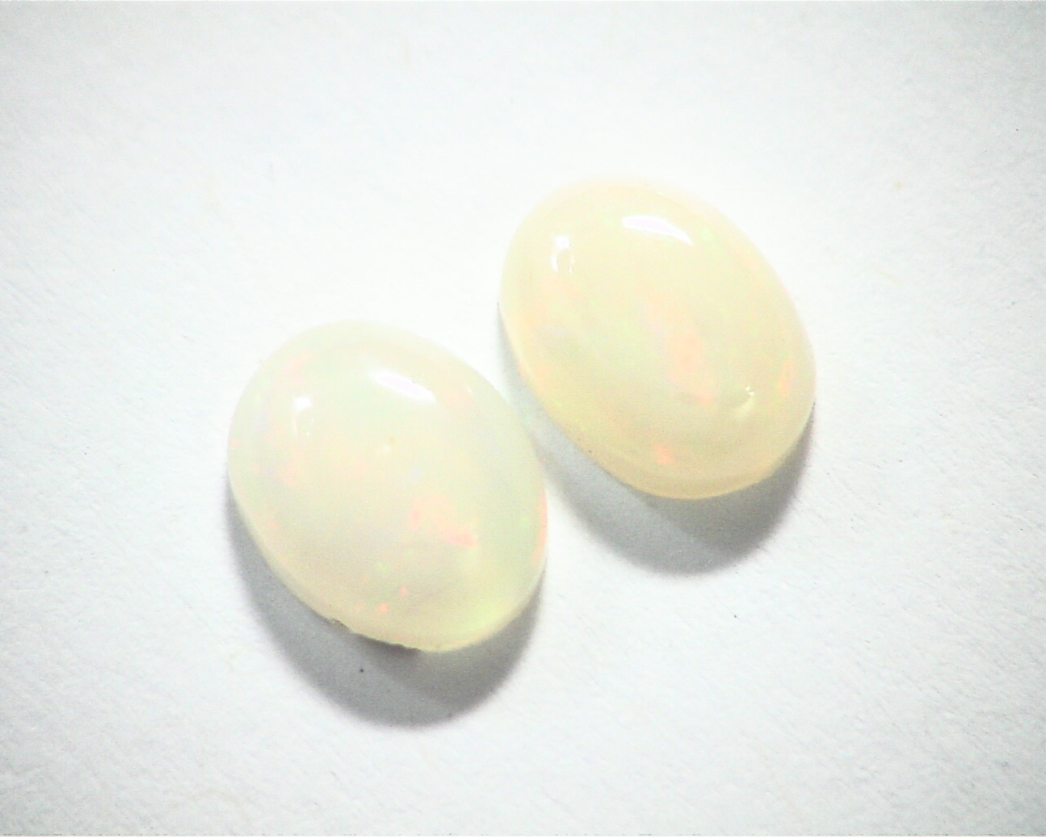 Ethiopian Opal Natural Genuine Gemstone Matched Pair GSG 313 - Image 4