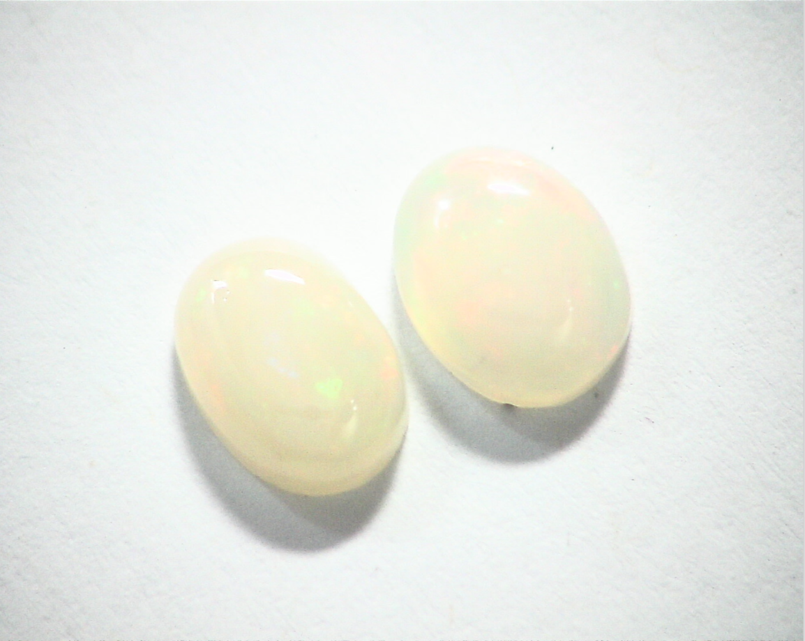 Ethiopian Opal Natural Genuine Gemstone Matched Pair GSG 313 - Image 3