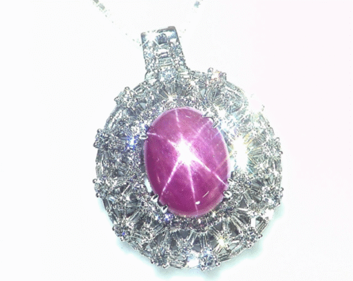 GIA 16.06 CT 18KT Gold Natural No Heat Burma Star Ruby Diamond Vintage Pendent - Image 6