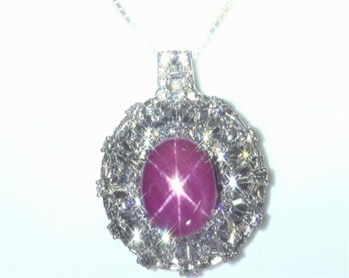 GIA 16.06 CT 18KT Gold Natural No Heat Burma Star Ruby Diamond Vintage Pendent - Image 5
