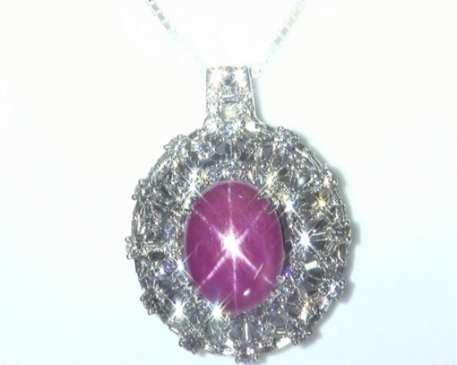 GIA 16.06 CT 18KT Gold Natural No Heat Burma Star Ruby Diamond Vintage Pendent - Image 4