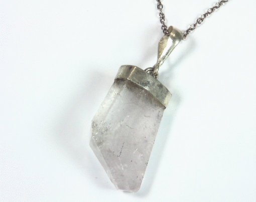 Morganite Natural Genuine Gemstone Sterling Silver Crystal Pendent PSS,915 - Image 6