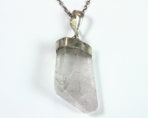 Morganite Natural Genuine Gemstone Sterling Silver Crystal Pendent PSS,915 - Image 5