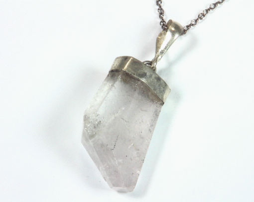 Morganite Natural Genuine Gemstone Sterling Silver Crystal Pendent PSS,915 - Image 3