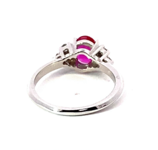 Natural Genuine Ruby set in 14 kt White Gold Lady's Ring RFK 539 - Image 10