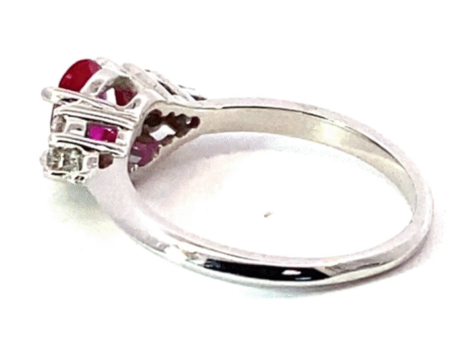 Natural Genuine Ruby set in 14 kt White Gold Lady's Ring RFK 539 - Image 5