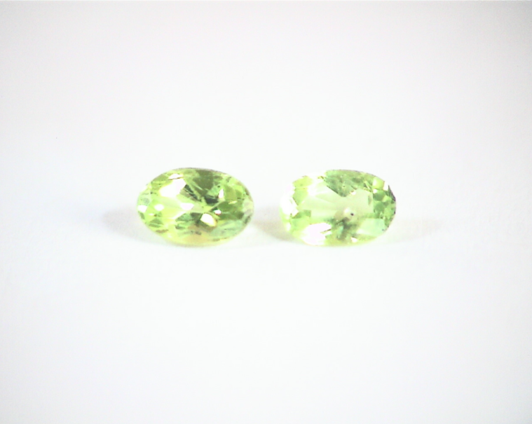 Peridot Natural Genuine Gemstone Matched Pair GSG,663