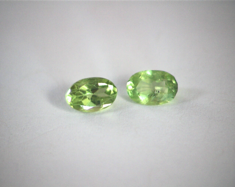 Peridot Natural Genuine Gemstone Matched Pair GSG,663 - Image 5