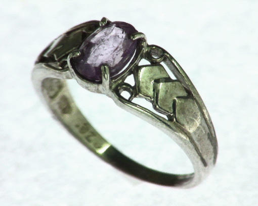 Pink Sapphire Natural Genuine Gemstone Sterling Silver Lady,s Ring RSS,340