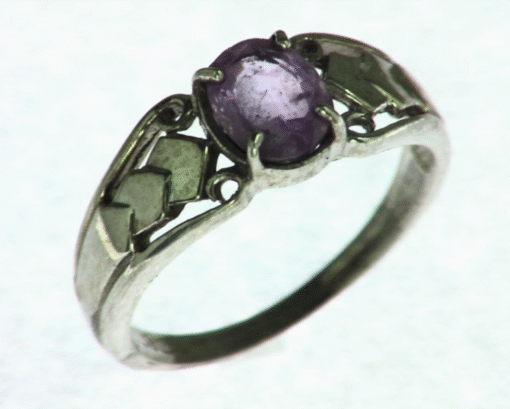 Pink Sapphire Natural Genuine Gemstone Sterling Silver Lady,s Ring RSS,340 - Image 7