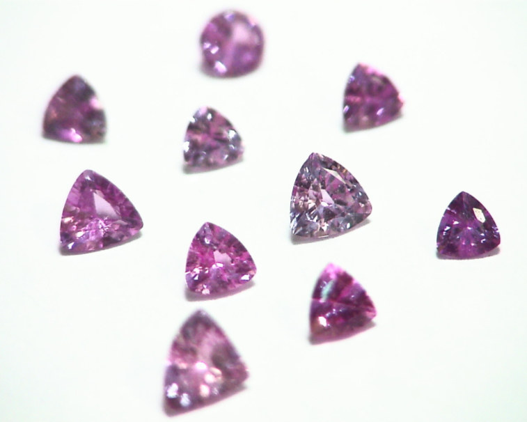 Pink Sapphire Trilliant Cut Natural Genuine Gemstones from Sri Lanka GPG398 - Image 11